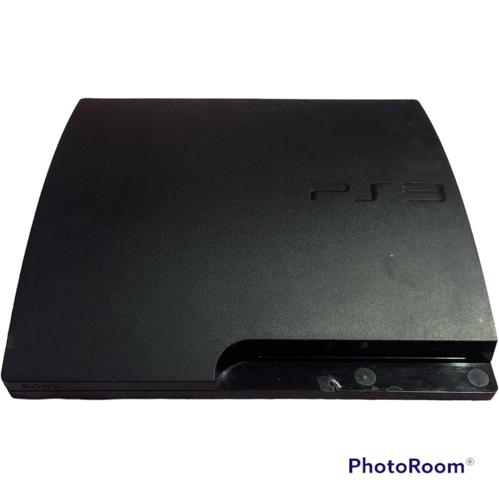 Sony PlayStation 3 Slim 160GB Console- Black without Controller and Wires
